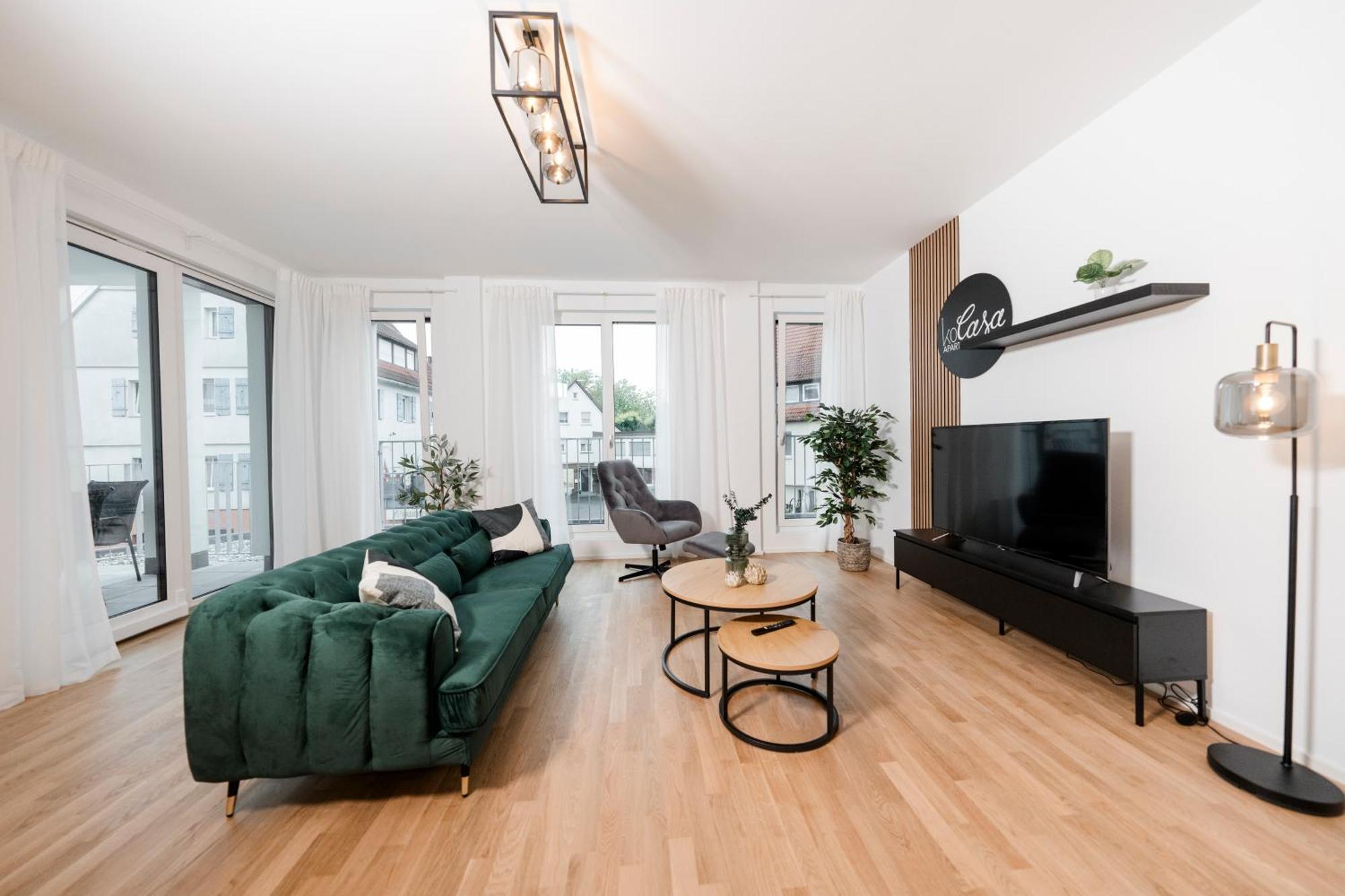 Kocasa-Apartments 01, City-Center Boeblingen, Stellplatz, Balkon, Waipu-Tv Kültér fotó